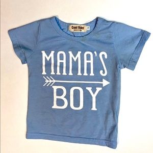 Cool baby “ Mama’s boy” T-shirt 6-9 months